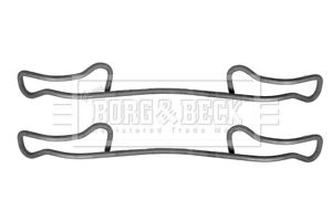 BORG & BECK Комплектующие, колодки дискового тормоза BBK1462
